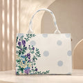 Premium White Floral Tote Bag
