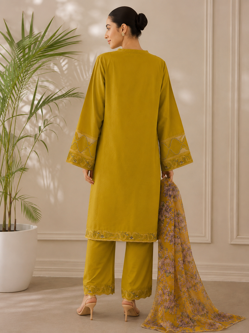 Essential pret-3pc Suit(Mustard)