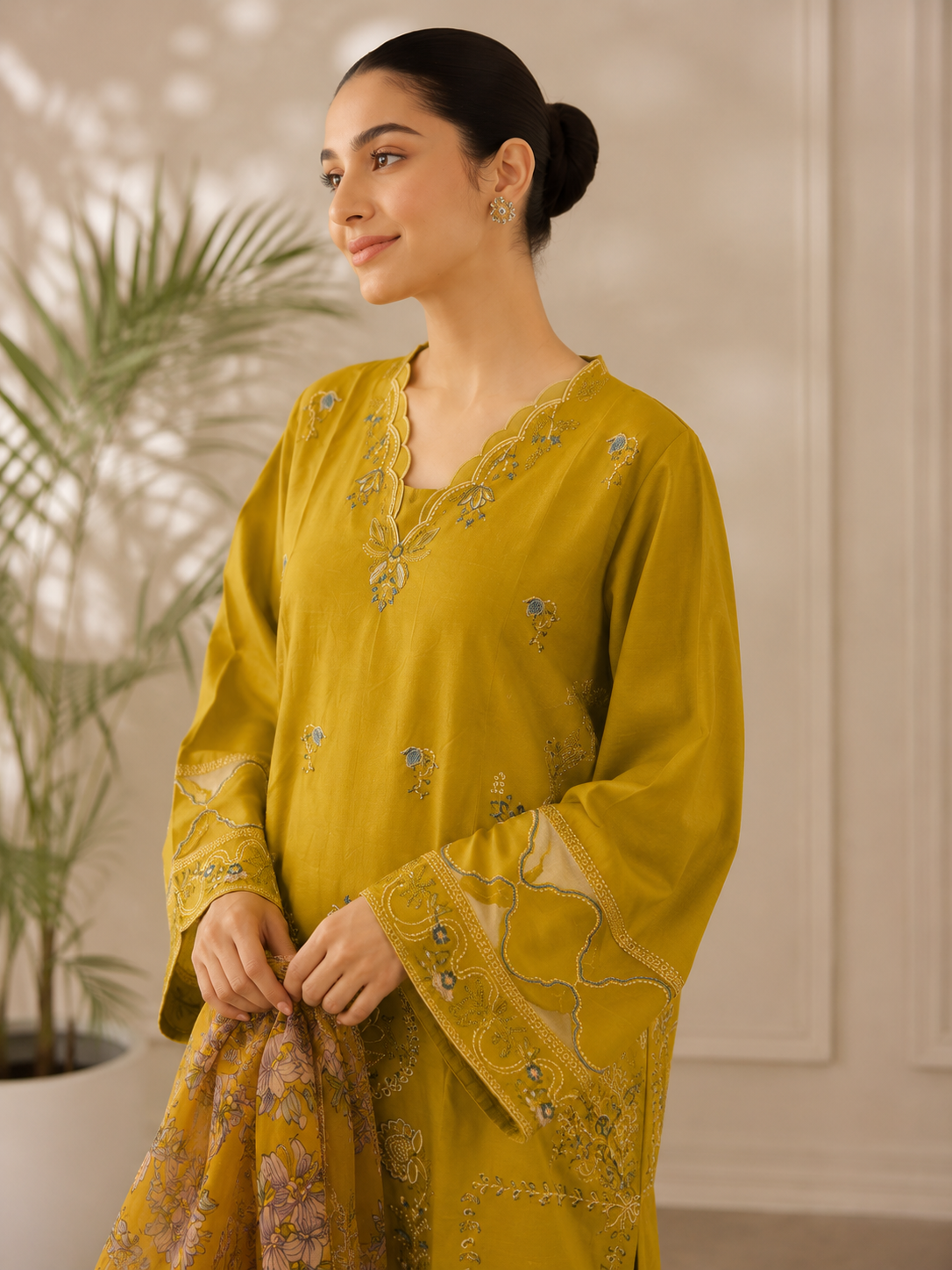 Essential pret-3pc Suit(Mustard)