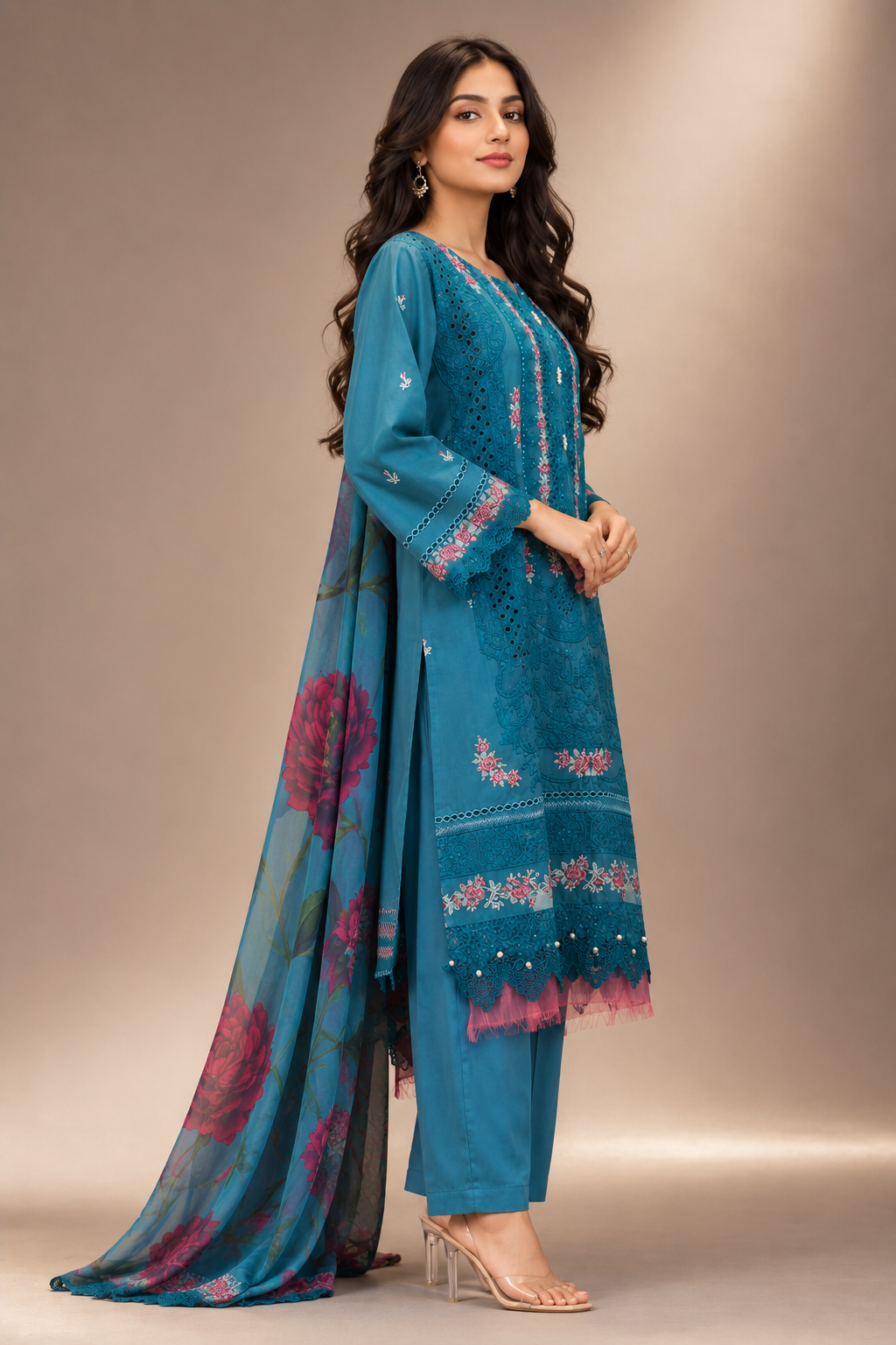 Luxury Embroided-3pc Lawn Suit