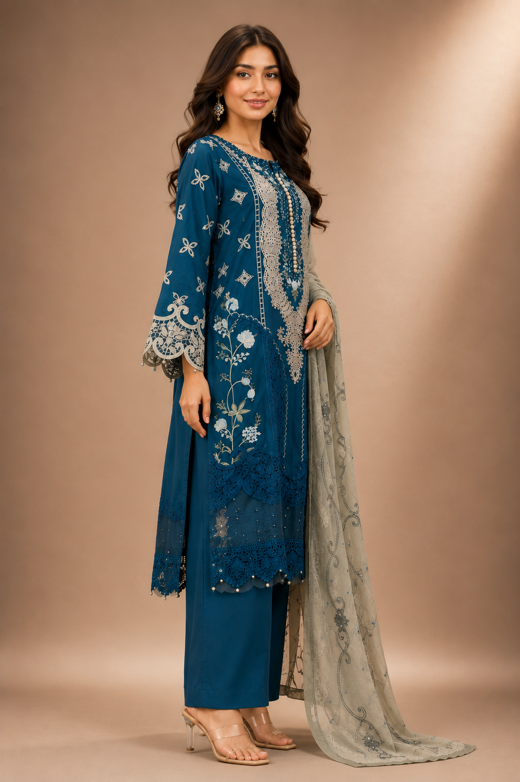 Luxury Embroided-3pc Lawn Suit
