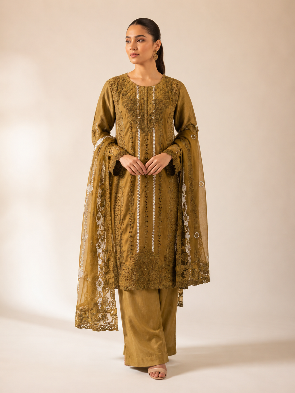 Luxury Embroided-3pc Lawn Suit