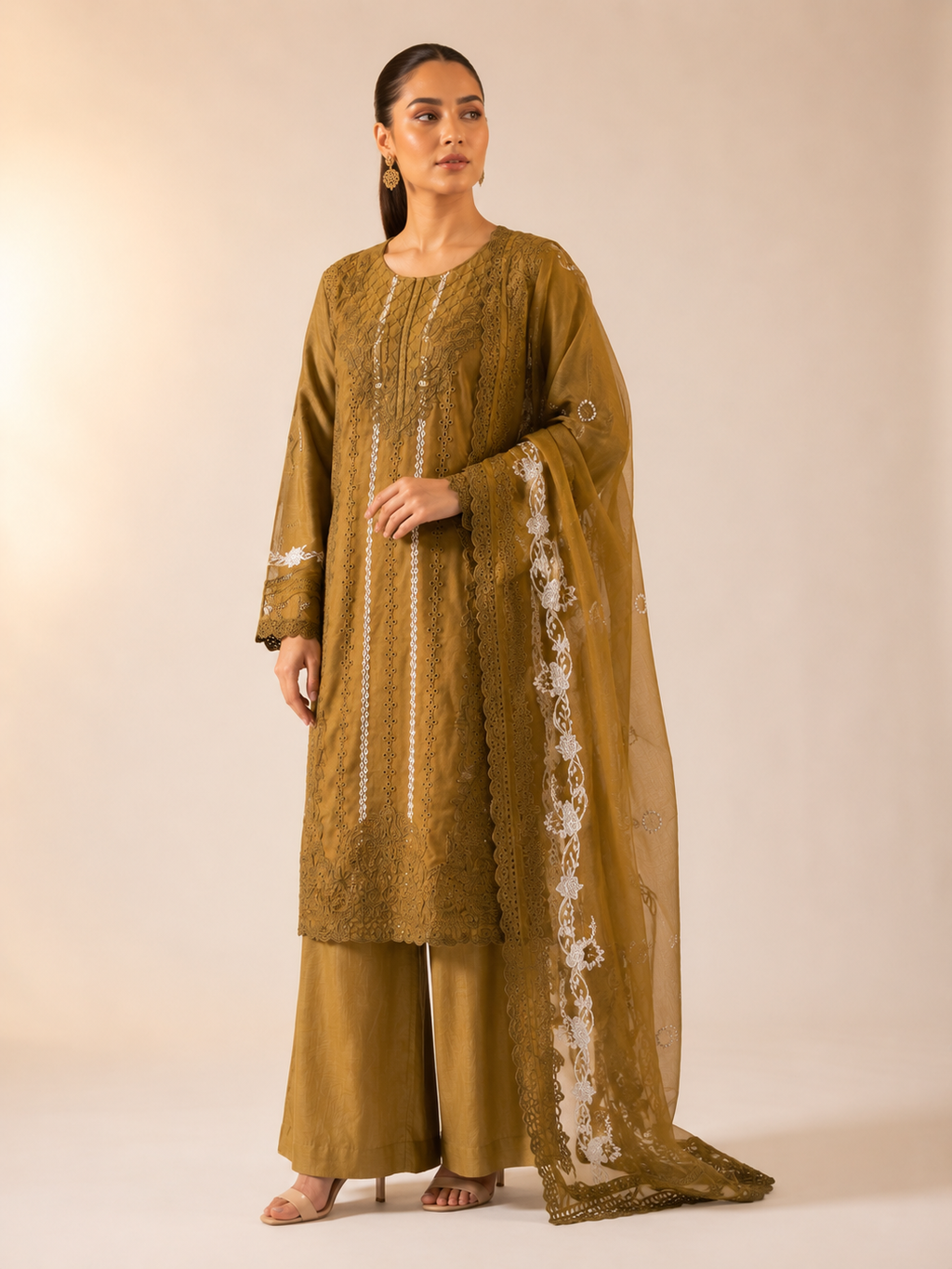 Luxury Embroided-3pc Lawn Suit