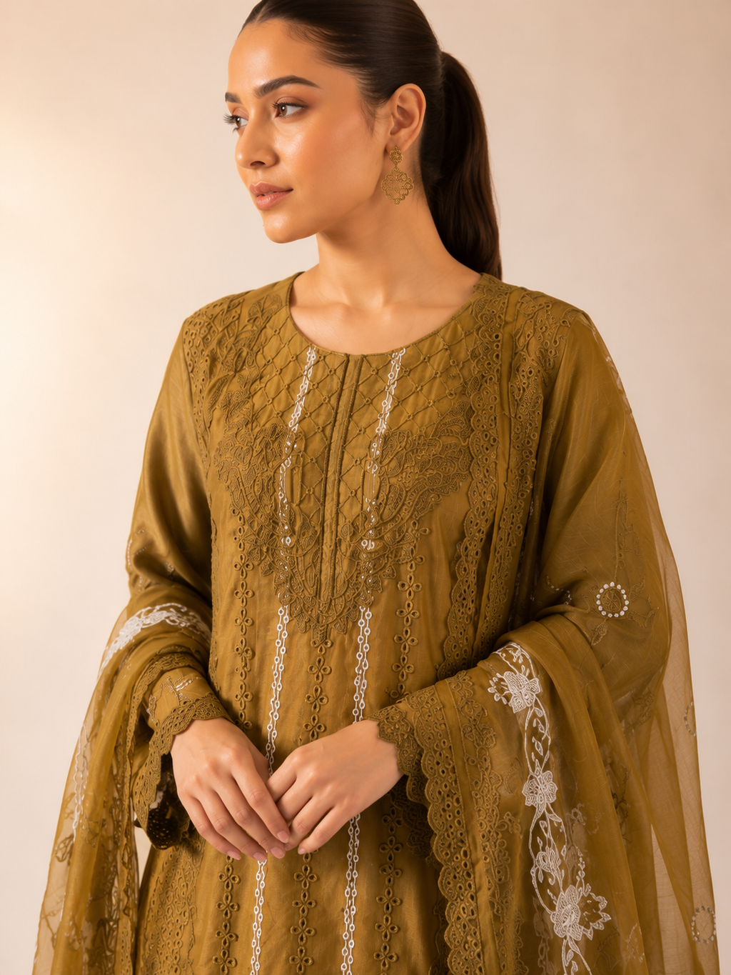 Luxury Embroided-3pc Lawn Suit