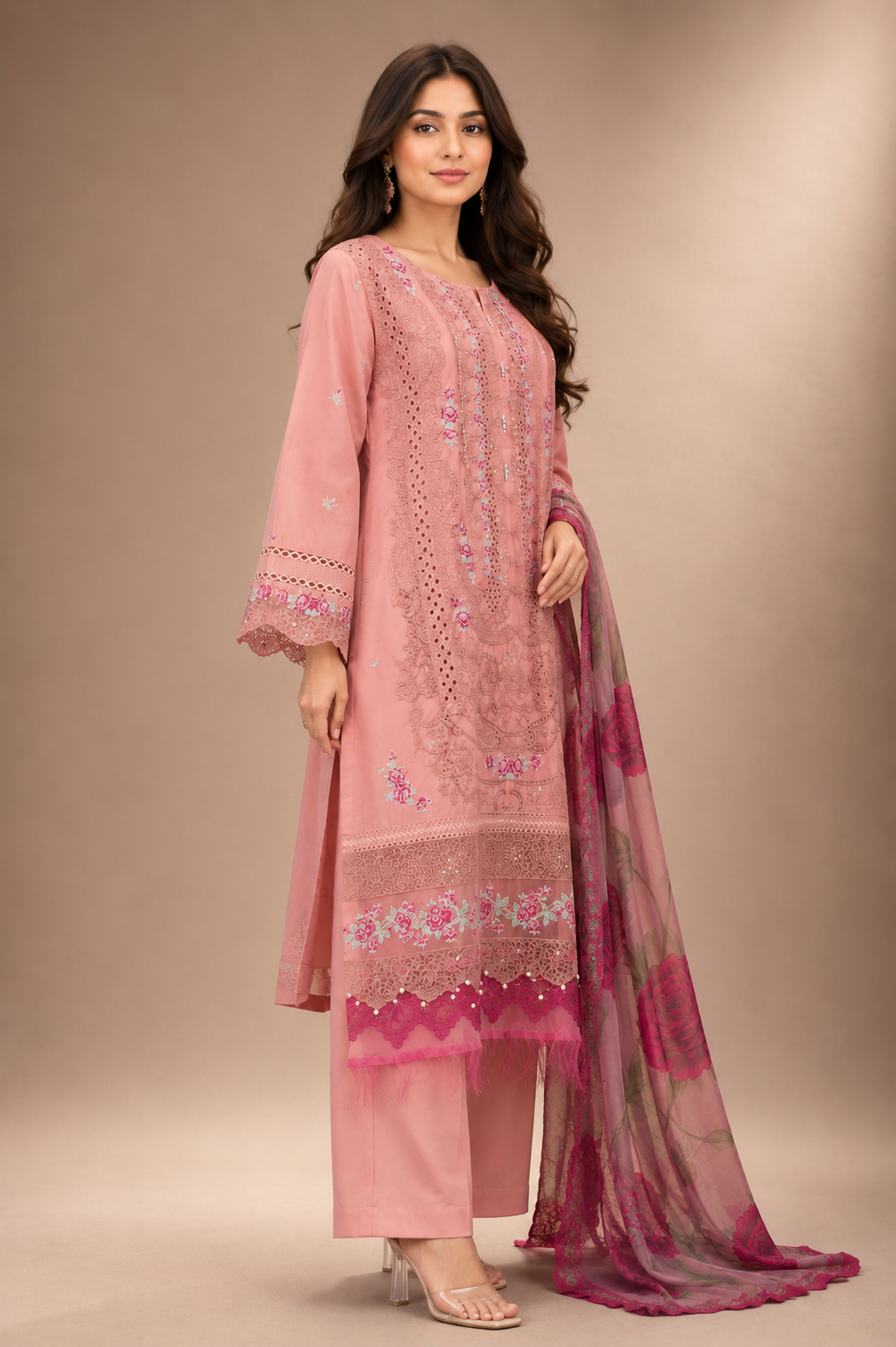 Luxury Embroided-3pc Lawn Suit