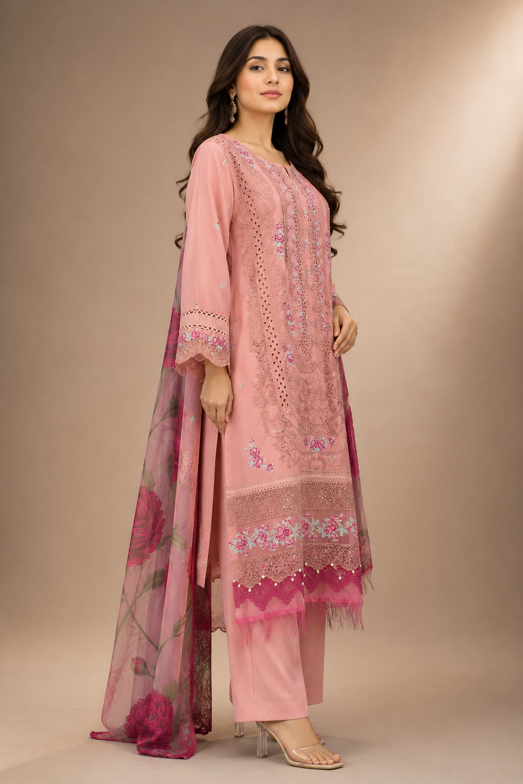 Luxury Embroided-3pc Lawn Suit