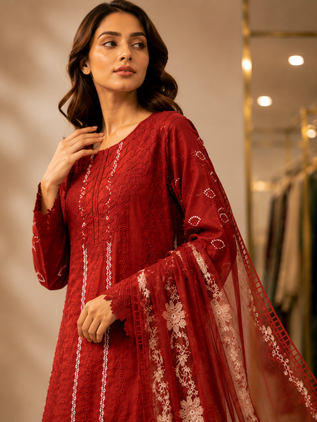 Luxury Embroided-3pc Lawn Suit