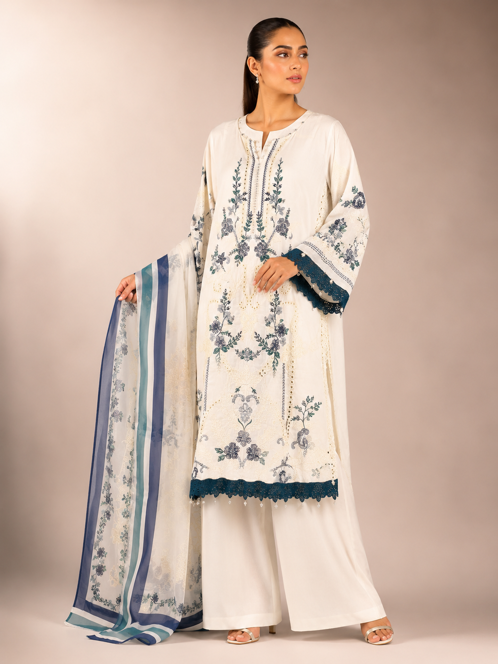 Luxury Embroided-3pc Lawn Suit