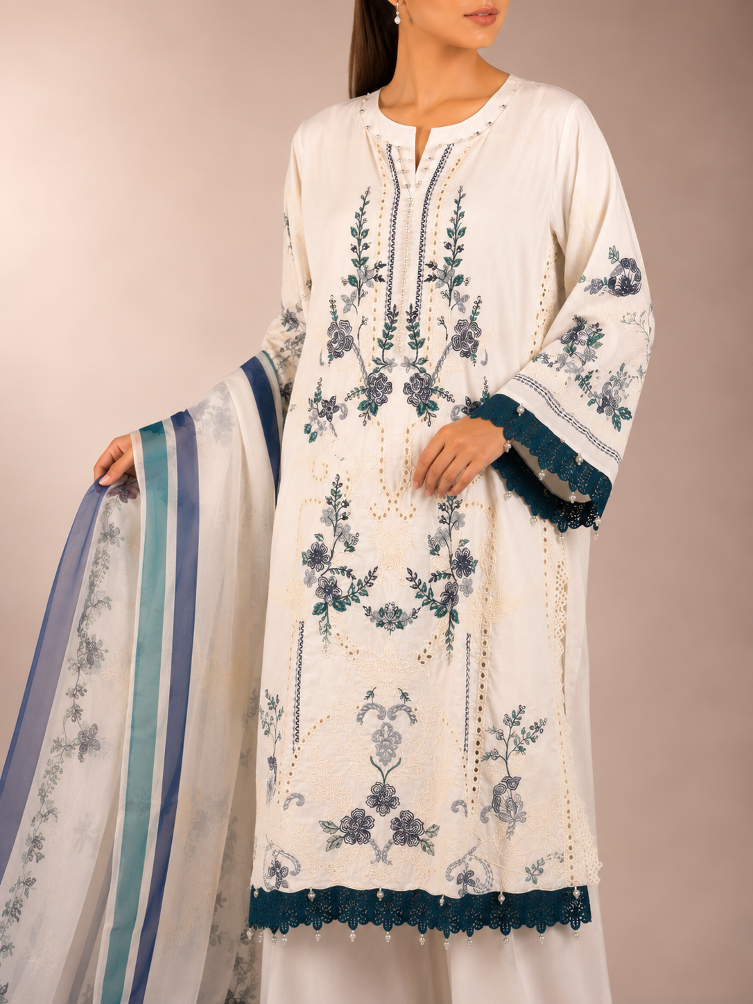 Luxury Embroided-3pc Lawn Suit