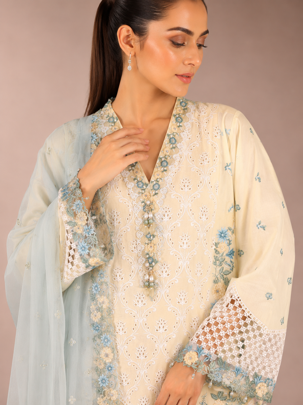 Luxury Embroided-3pc Lawn Suit