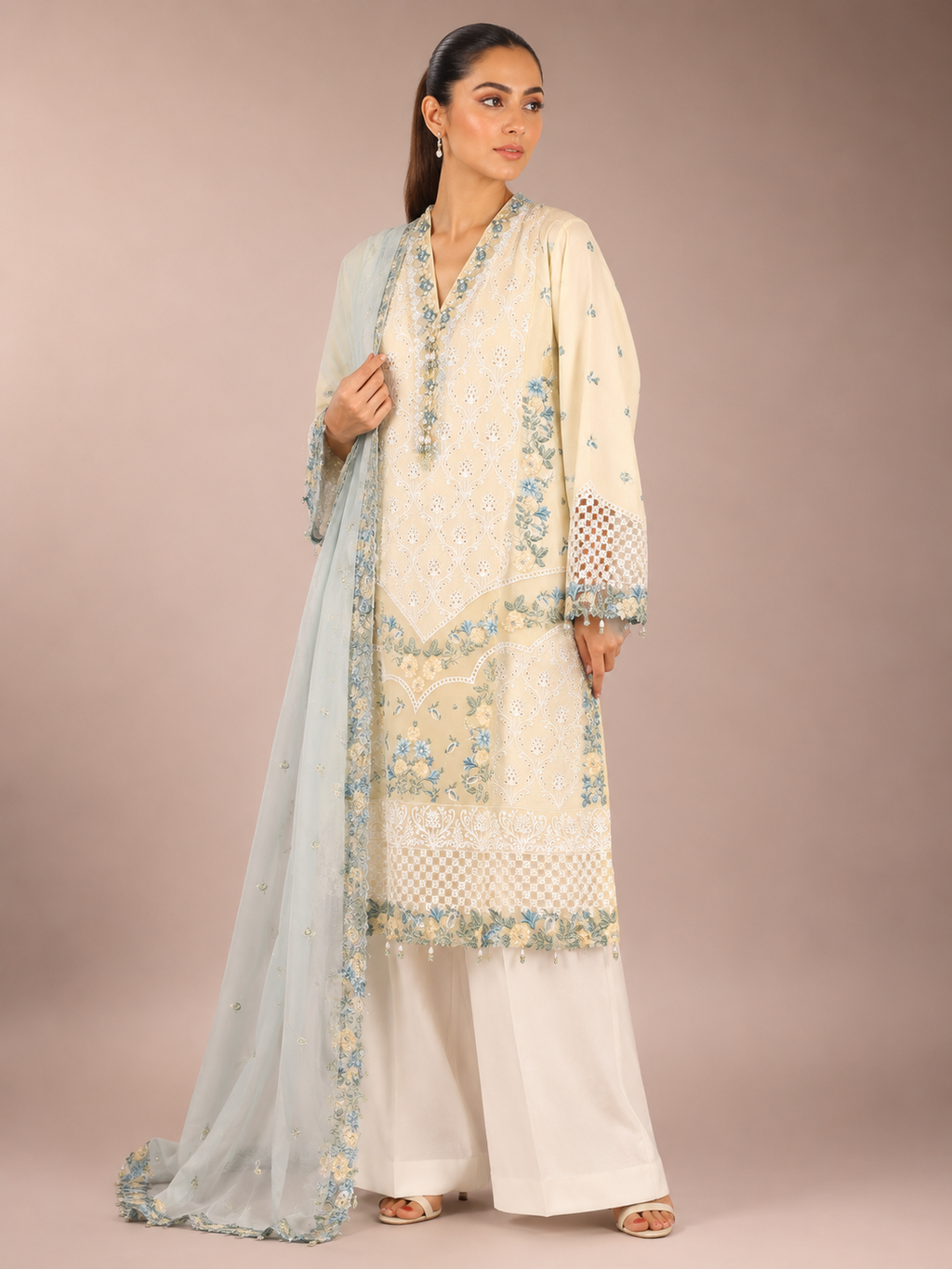 Luxury Embroided-3pc Lawn Suit