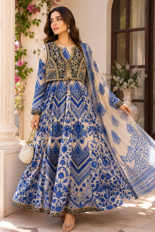Azure Royale Luxury 4-Piece Pret