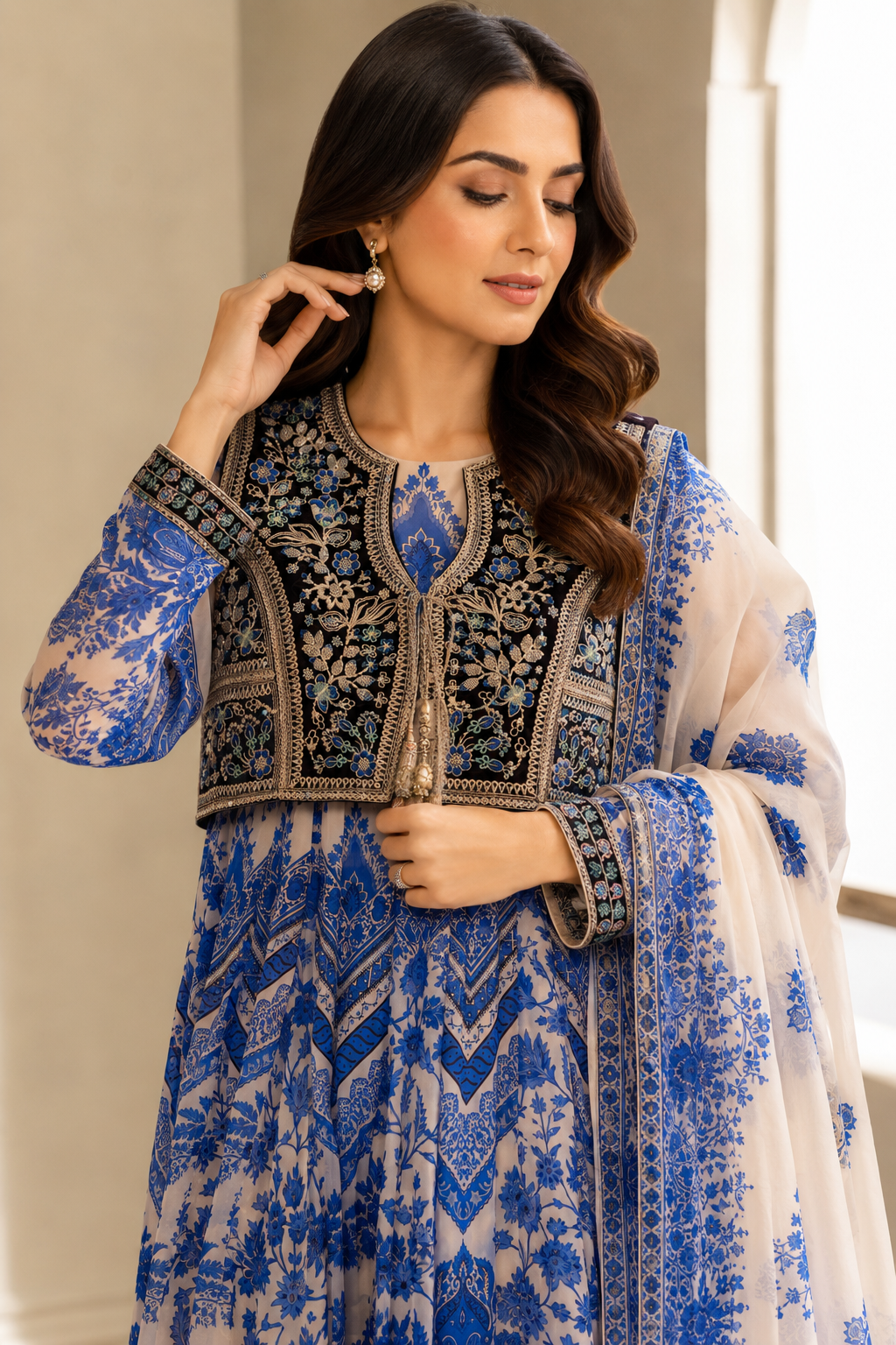 Azure Royale Luxury 4-Piece Pret
