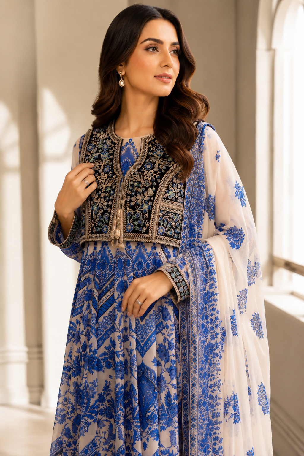 Azure Royale Luxury 4-Piece Pret