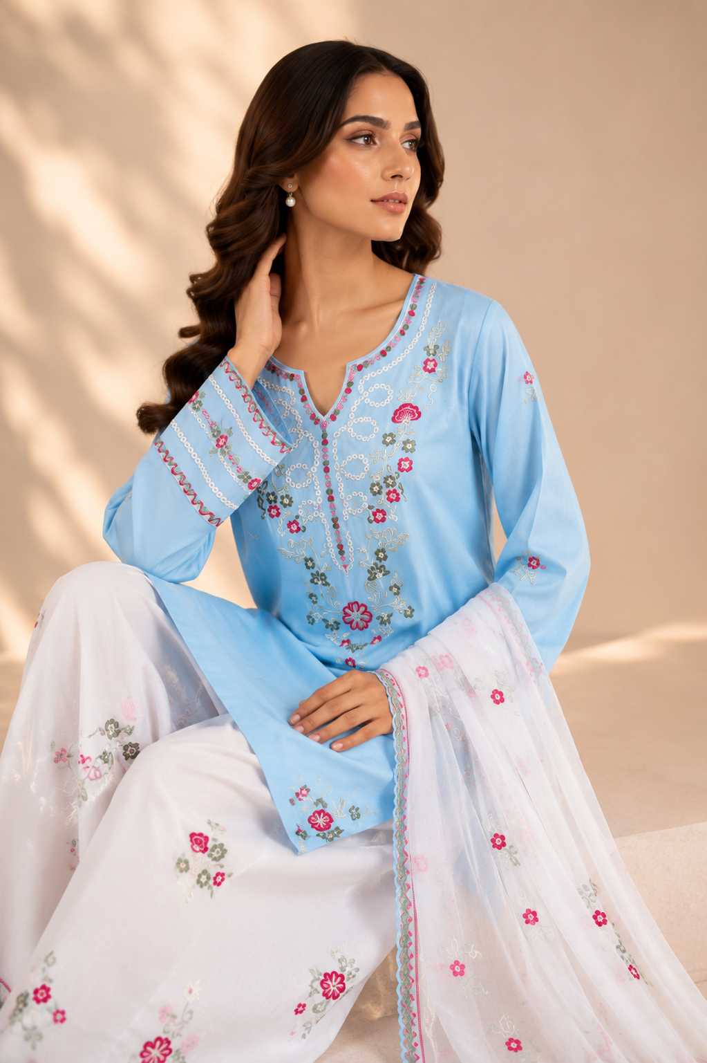 Embroided-3pc Lawn Suit