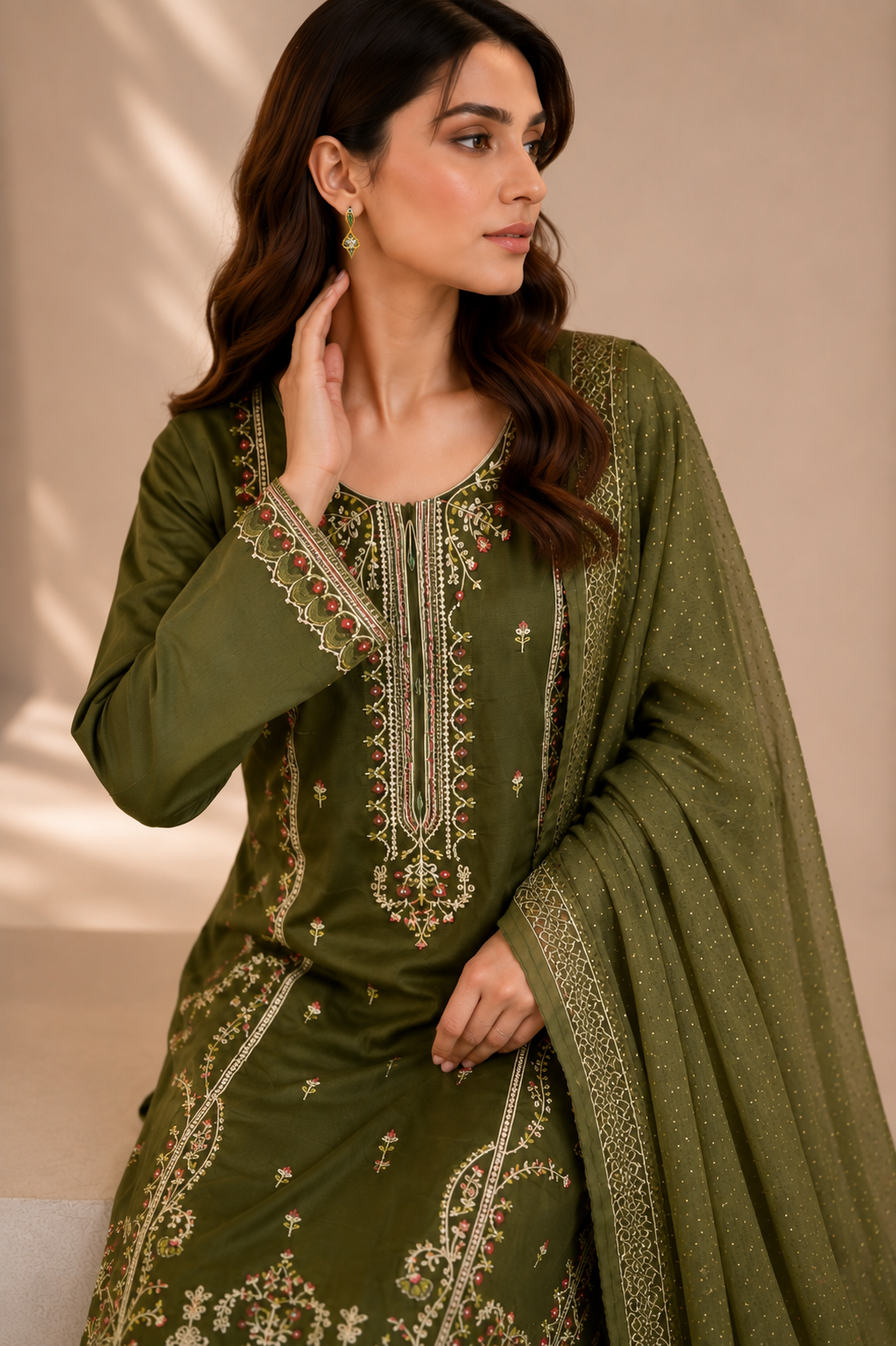 Embroided-3pc Lawn Suit
