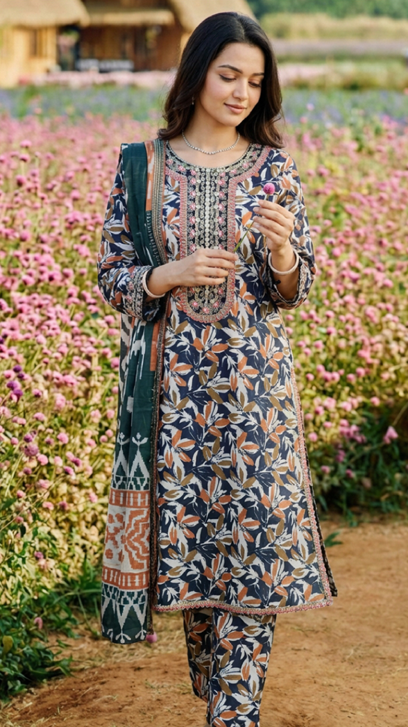 Layna-3pc Lawn Suit