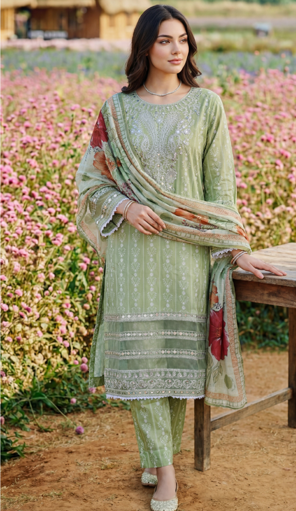 Layna-3pc Lawn Suit