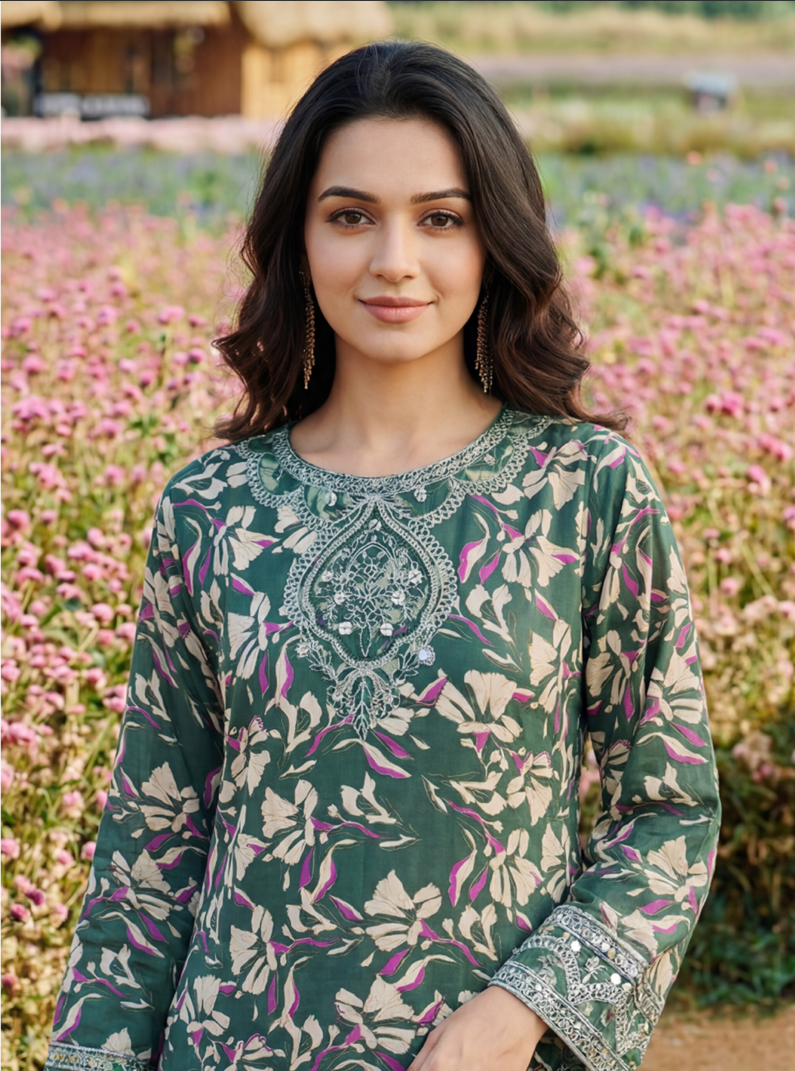 Layna-3pc Lawn Suit
