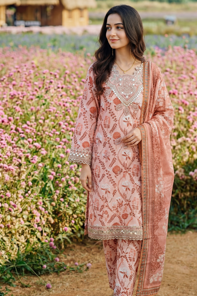 Layna-3pc Lawn Suit