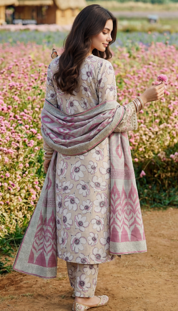 Layna-3pc Lawn Suit